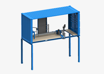 NEWtainer® Modul+ Nudelmaker Schlammgranulation im Aufsatzcontainer