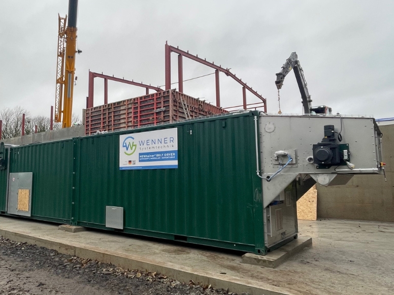 Belt drying systems from Wenner Systemtechnik in container design